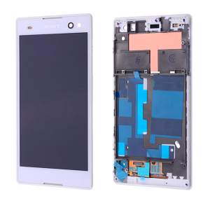 Sony Xperia (D2533-D2502) C3 Ekran Dokunmatik Çıtalı Beyaz